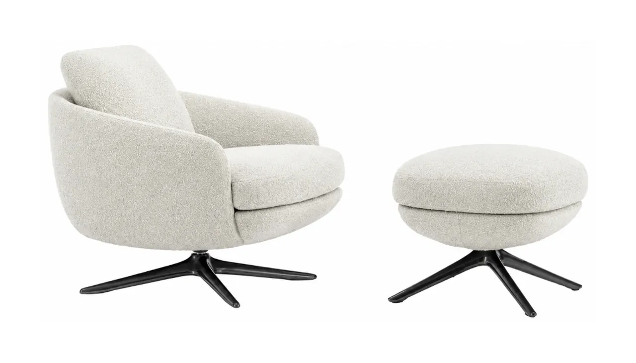 картинка Кресло с оттоманкой Raphael by Minotti от магазина INTERIOR TOP