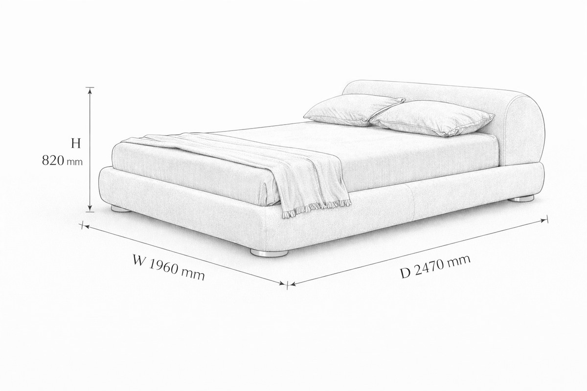 Схема сборки Supermoon Bed by Minotti