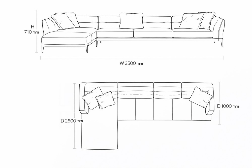 Схема сборки Диван Adda by Flexform