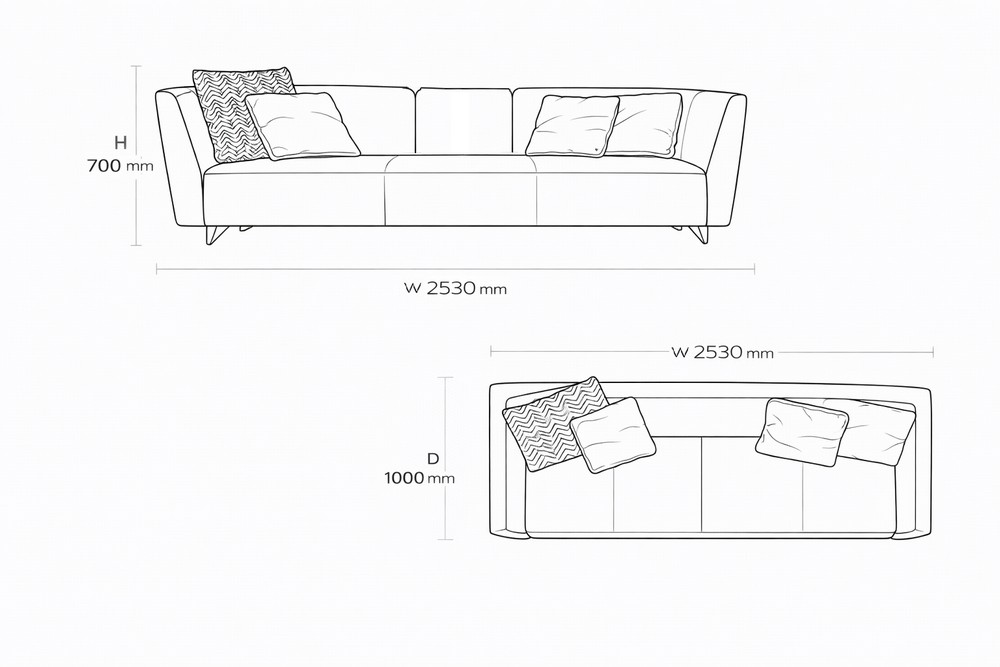 Схема сборки Диван Seymour Lounge by Minotti