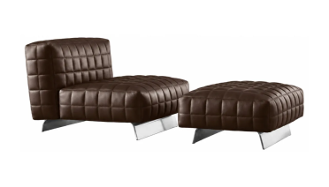 картинка Кресло с оттоманкой Twiggy by Minotti магазин INTERIOR TOP являющийся официальным дистрибьютором в России 